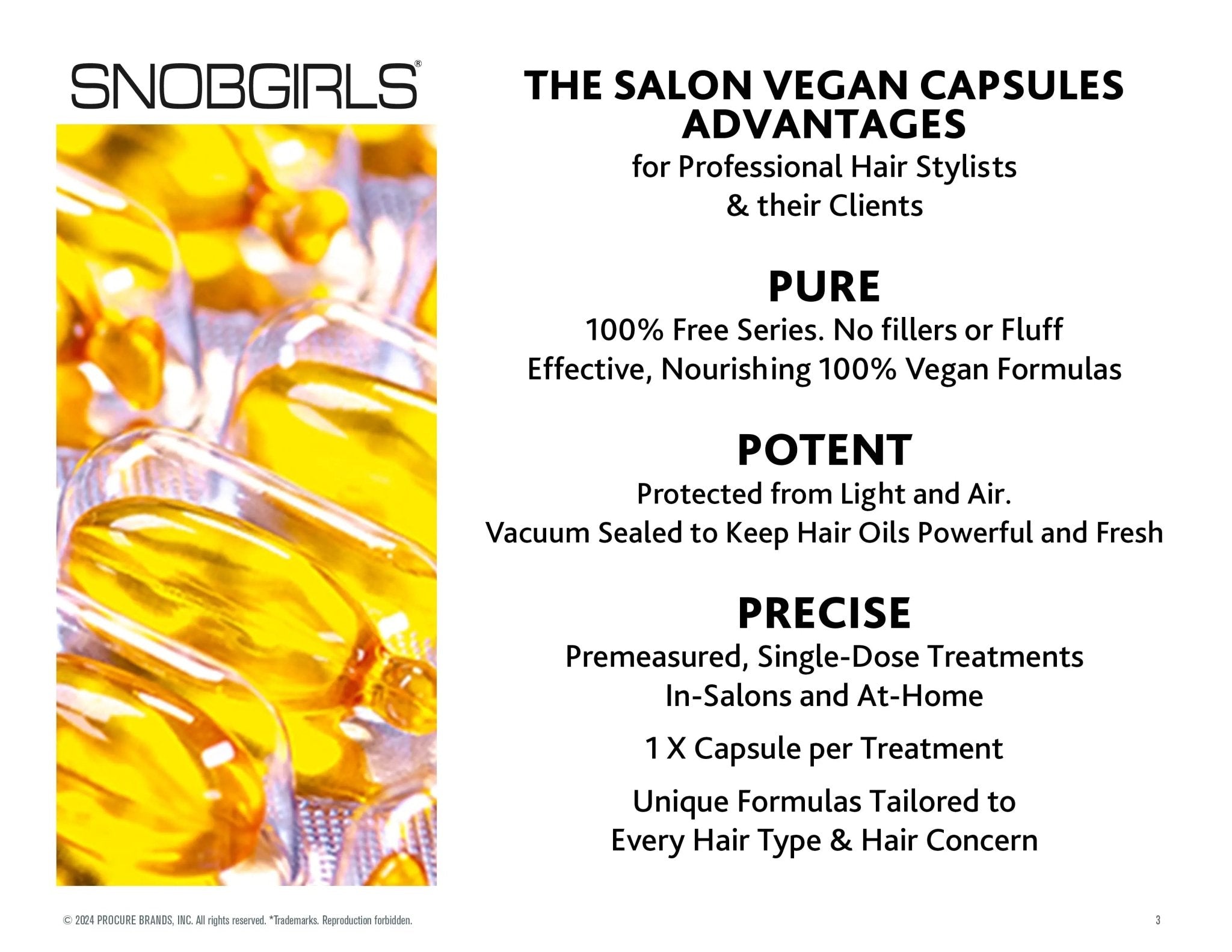 STRONGFORCE Vegan Hair Oil for Strength Repair & Split - End Seal - 45 Capsules - SNOBGIRLS.com