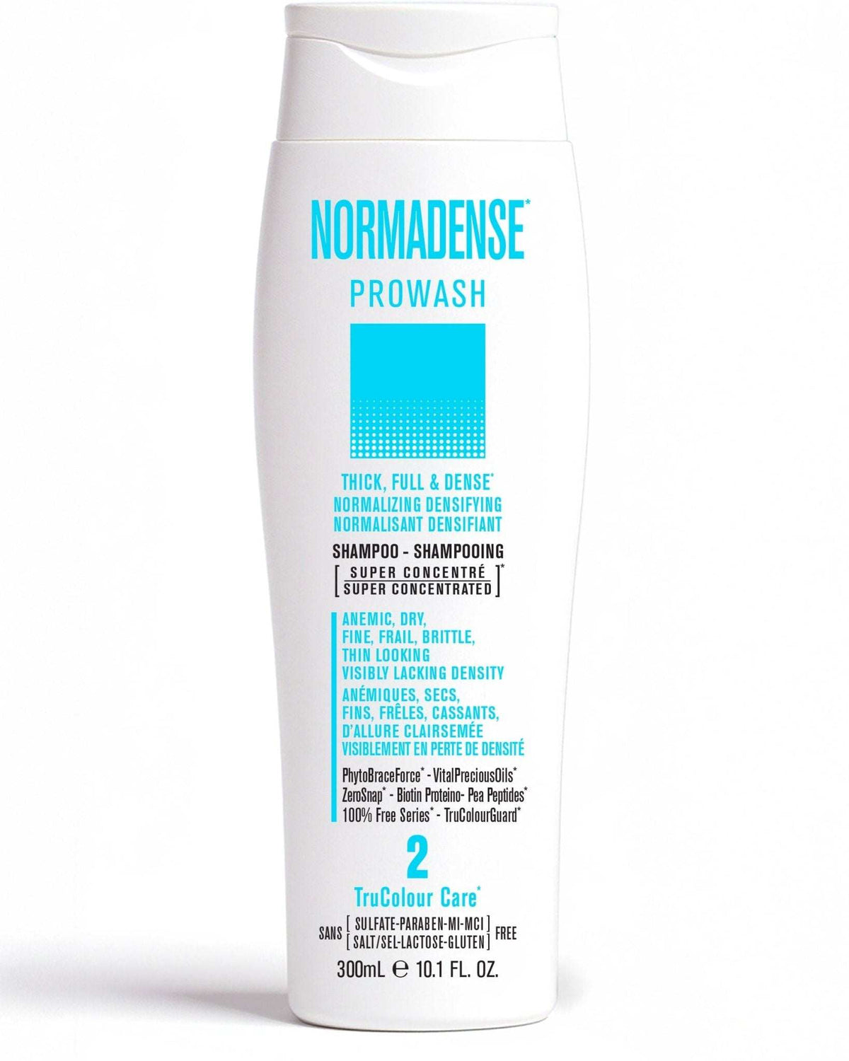 Vegan Normadense 2 shampoo for thicker, fuller, denser hair, super concentrated and sulfate-free.
