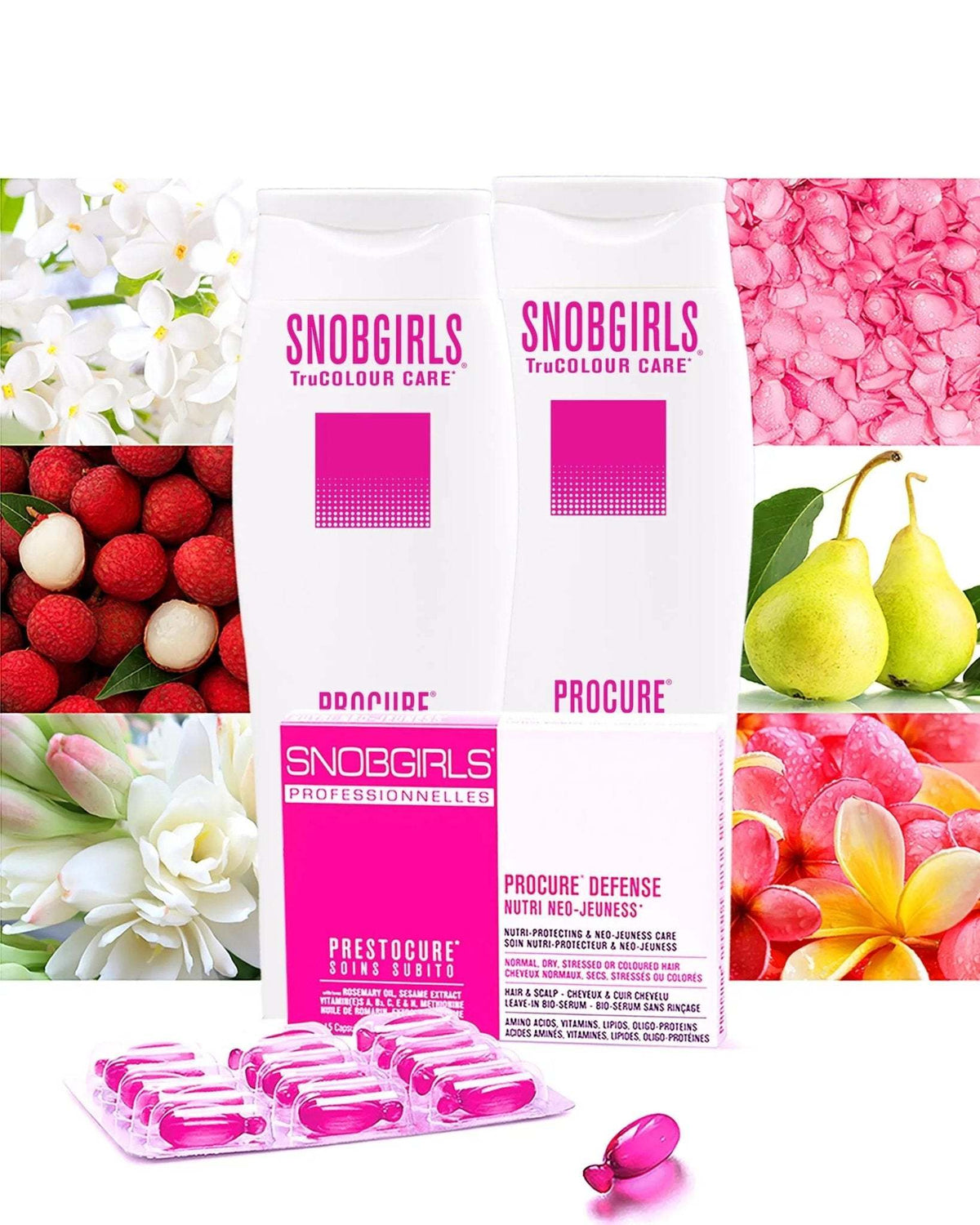 Trio PROCURE vegan shampoo, conditioner, and hair oil for color-treated hair protection and nourishment