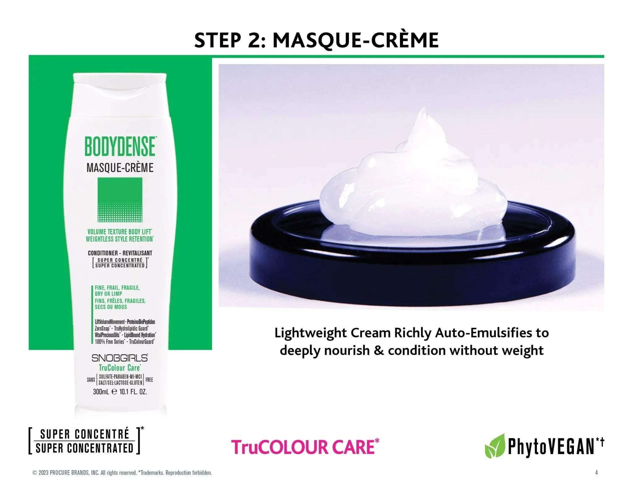 BODYDENSE Masque - Creme Vegan Hair Conditioner - SNOBGIRLS.com