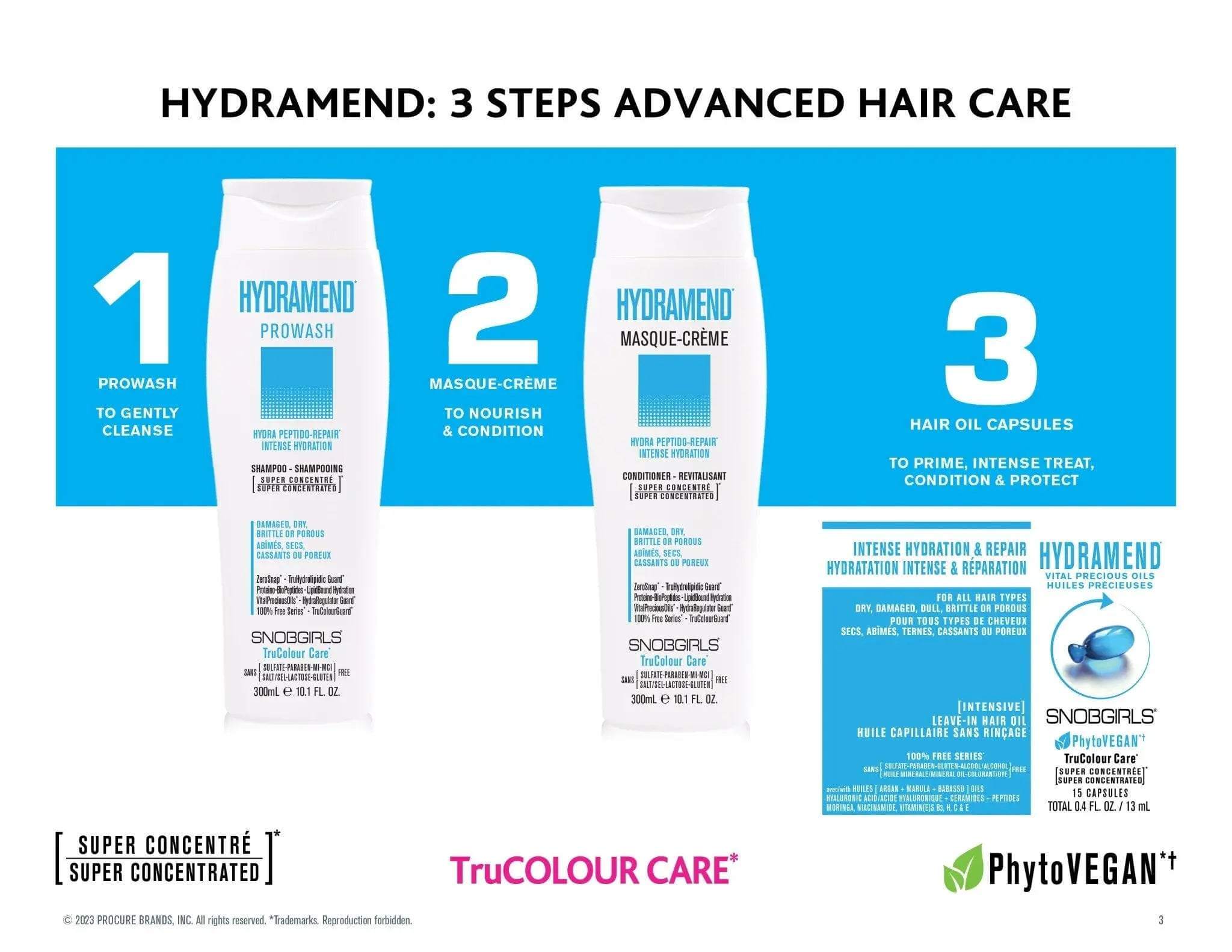 HYDRAMEND Hydrating Shampoo Conditioner DUO - SNOBGIRLS.com