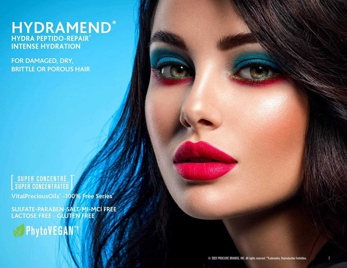 HYDRAMEND Hydrating Shampoo and Conditioner duo for damaged dry brittle hair with vegan ingredients and intense hydration