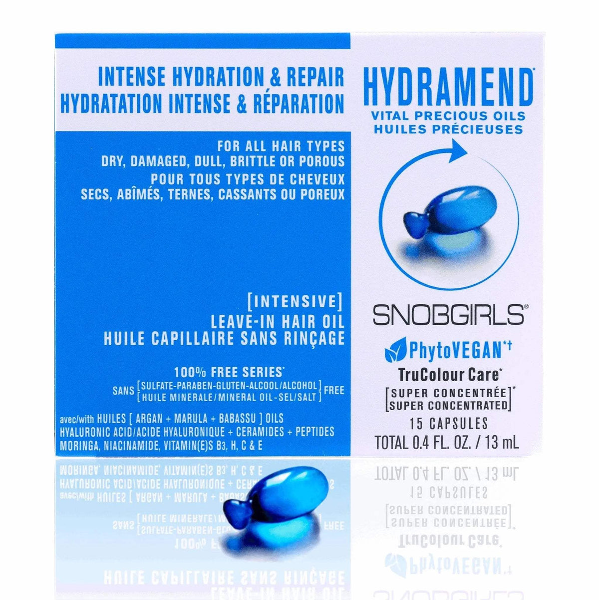 HYDRAMEND VITAL PRECIOUS OILS - 45 CAPSULES PhytoVEGAN Super Concentrated Intensive Leave-In Hair Oil - SNOBGIRLS.com