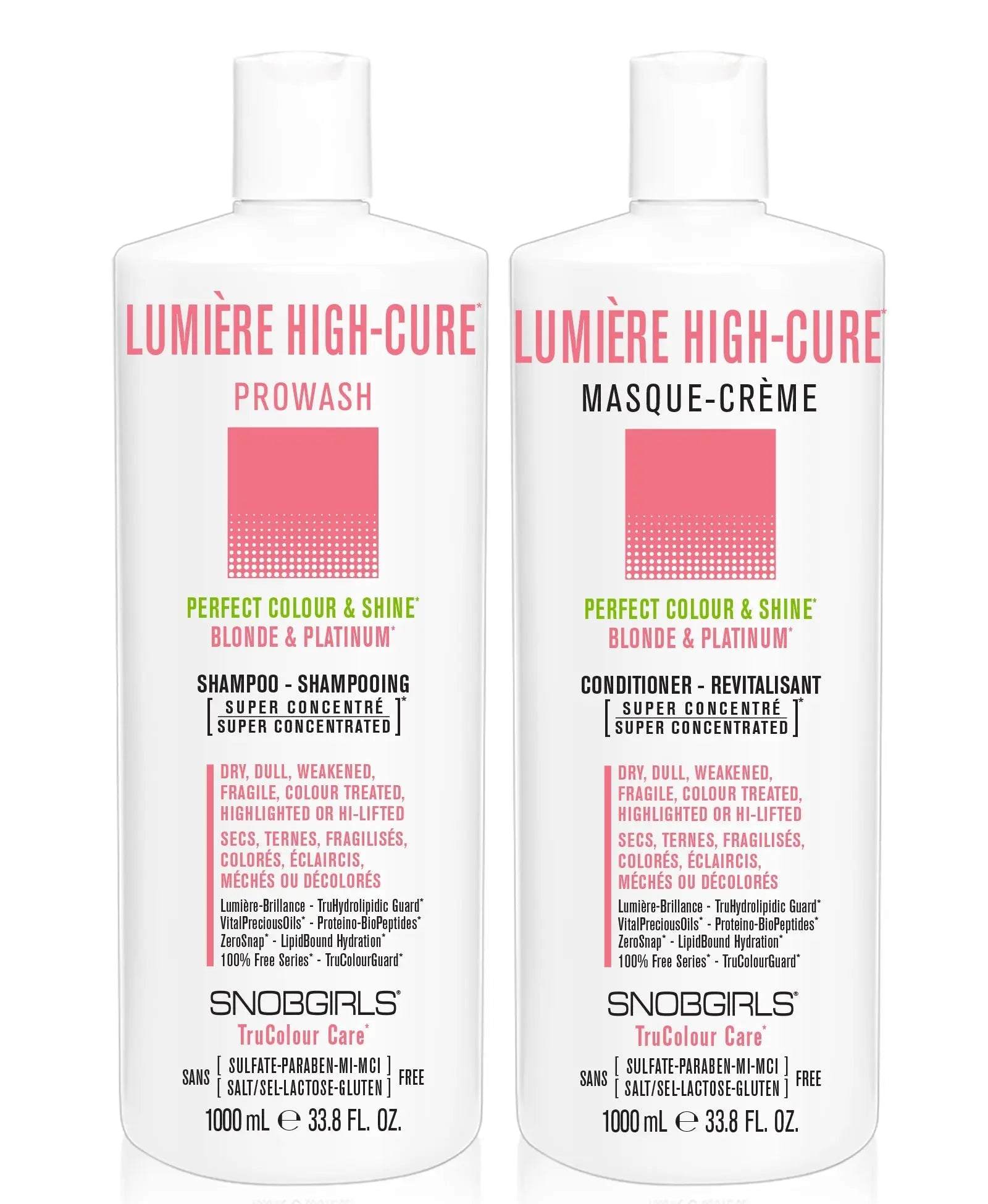 LUMIERE HIGHCURE Shampoo Conditioner Duo LITERSshampoo conditionerSNOBGIRLS.com