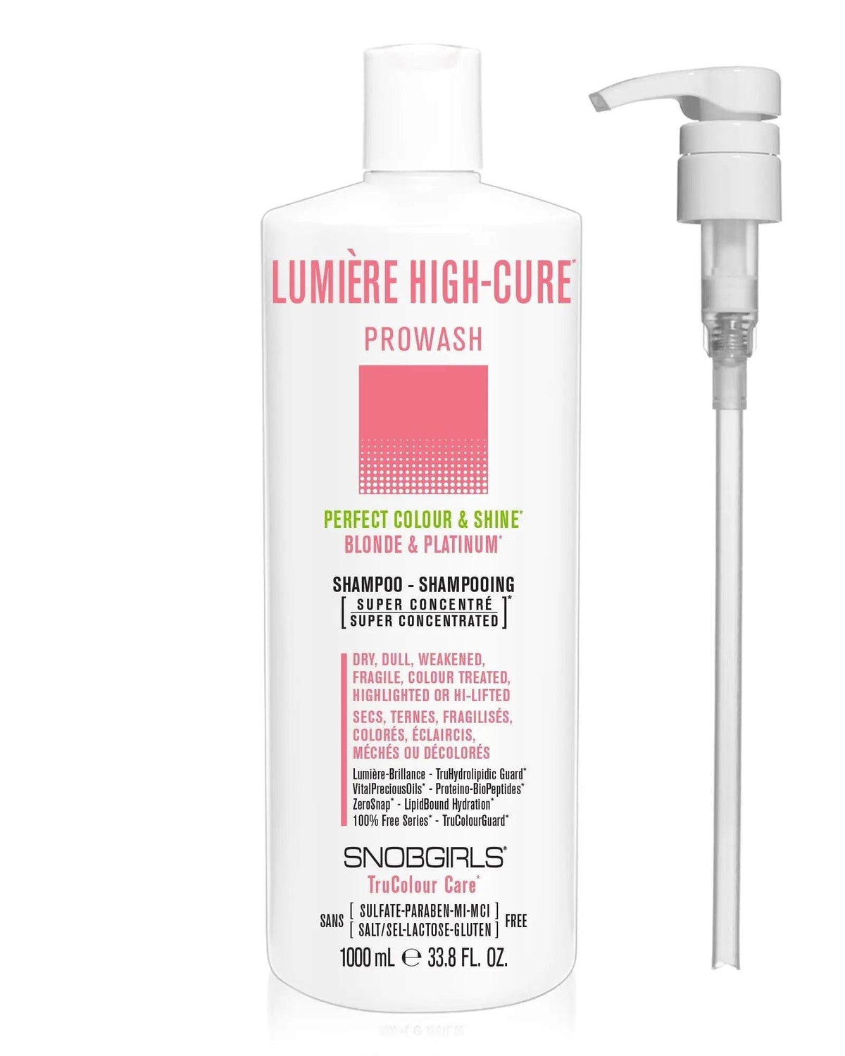 LUMIERE HIGHCURE Prowash (shampoo) 33.8 FL. OZ. + Pump - SNOBGIRLS.com