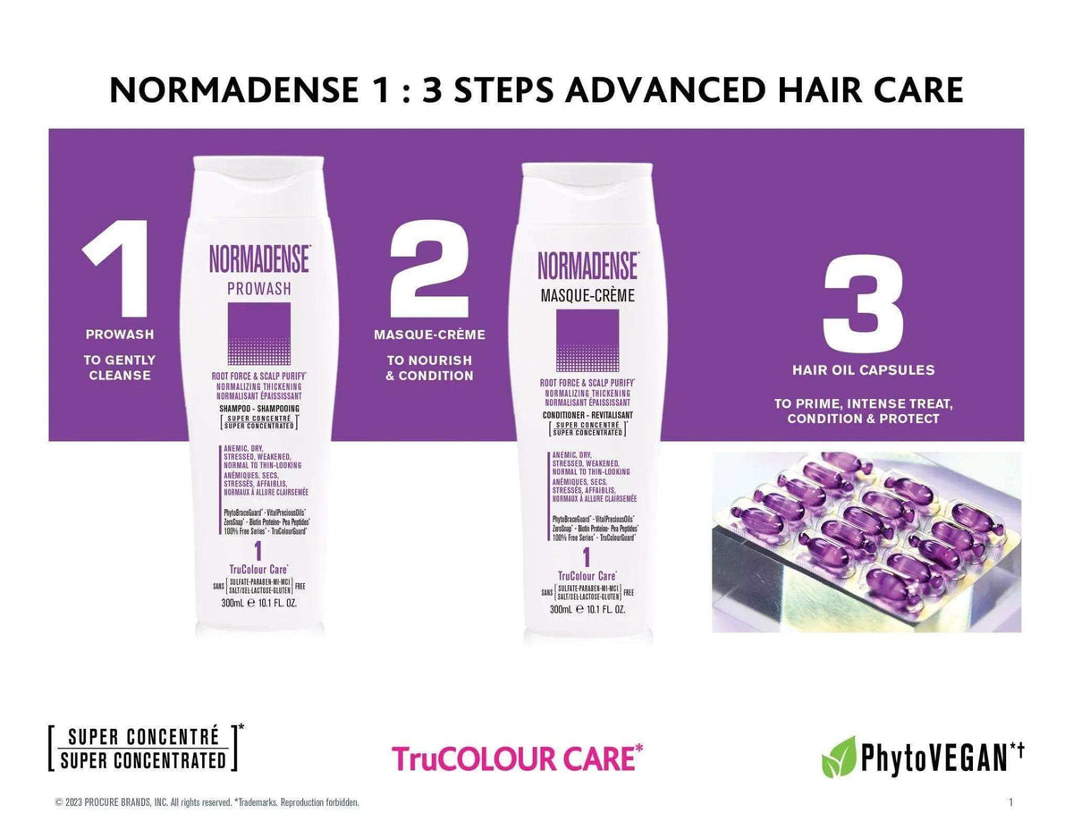 NORMADENSE 1 Vegan Hair Shampoo with super concentrated formula for root force, scalp purification, and hair thickening