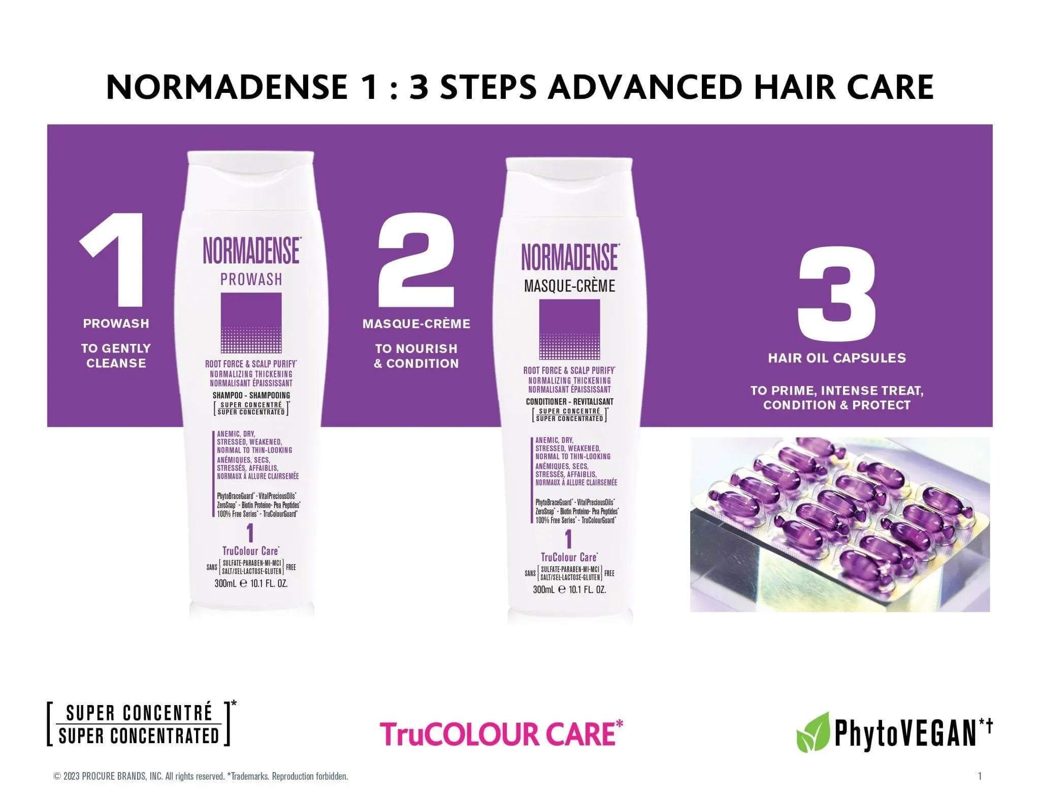 NORMADENSE 1 Prowash Vegan Hair Shampoo - SNOBGIRLS.com