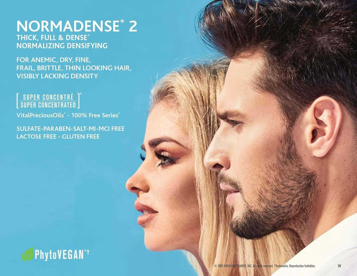 NORMADENSE 2 Shampoo and Conditioner duo for thick, full, and dense hair, sulfate and paraben free with vegan nourishing oils