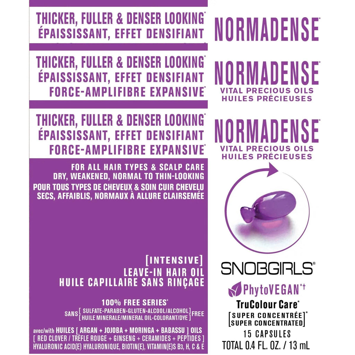 NORMADENSE Intensive Leave-In Hair Oil - 45 Capsules - SNOBGIRLS.com