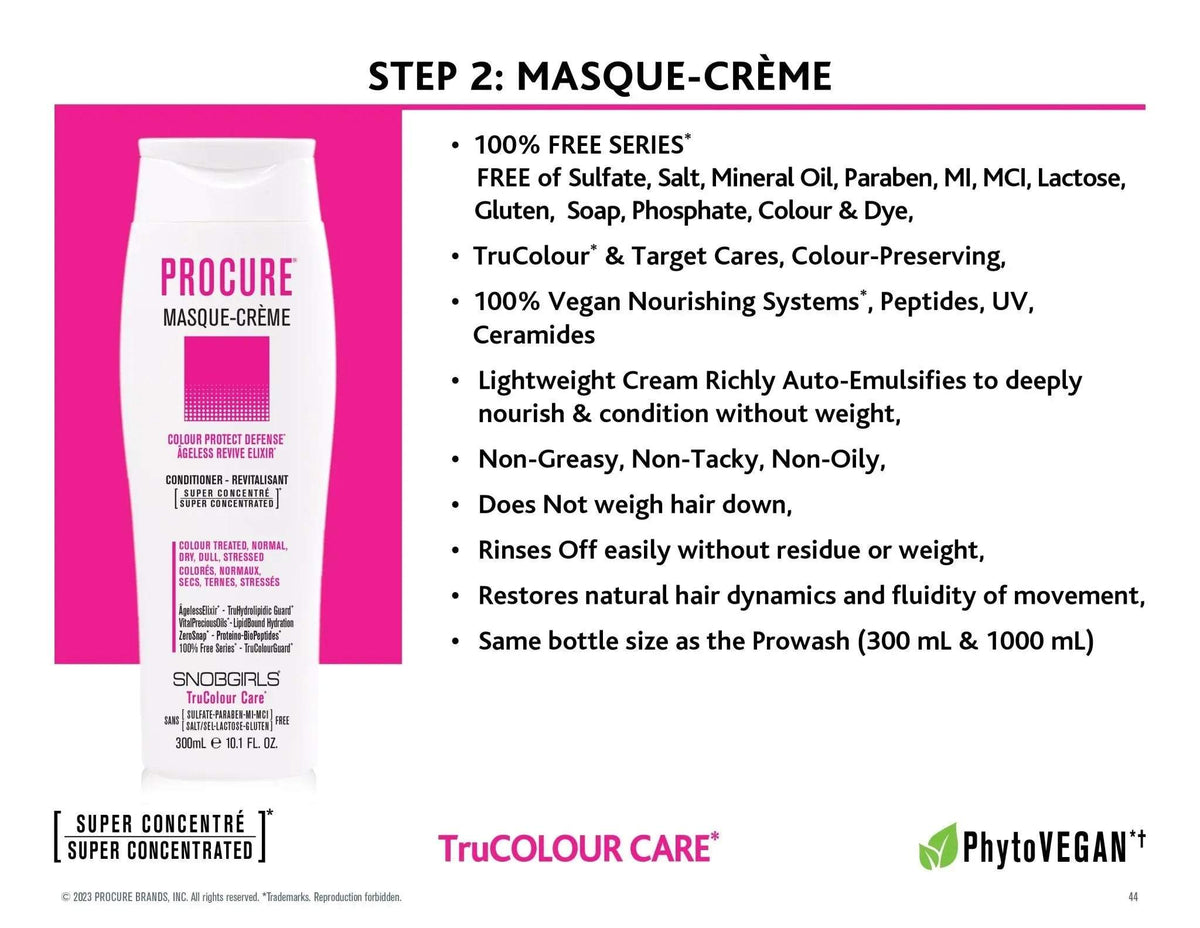 PROCURE Masque-Creme (conditioner) 33.8 FL. OZ. - SNOBGIRLS.com