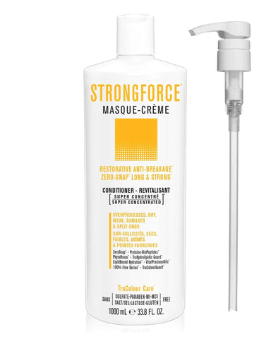 STRONGFORCE Masque - Creme Vegan Hair Conditioner & Pump - SNOBGIRLS.com