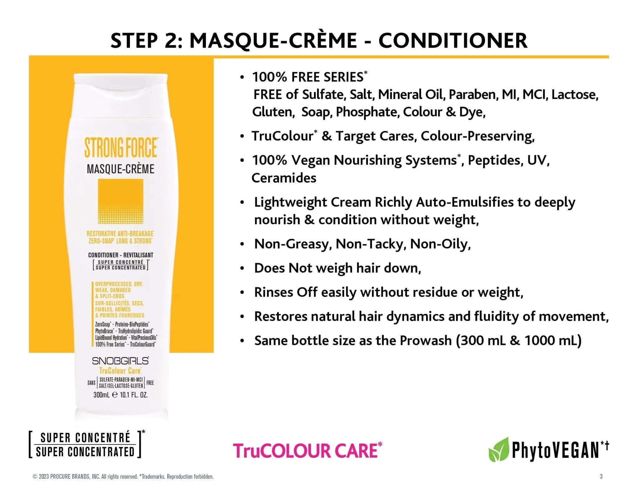 STRONGFORCE Masque - Creme Vegan Hair Conditioner - SNOBGIRLS.com