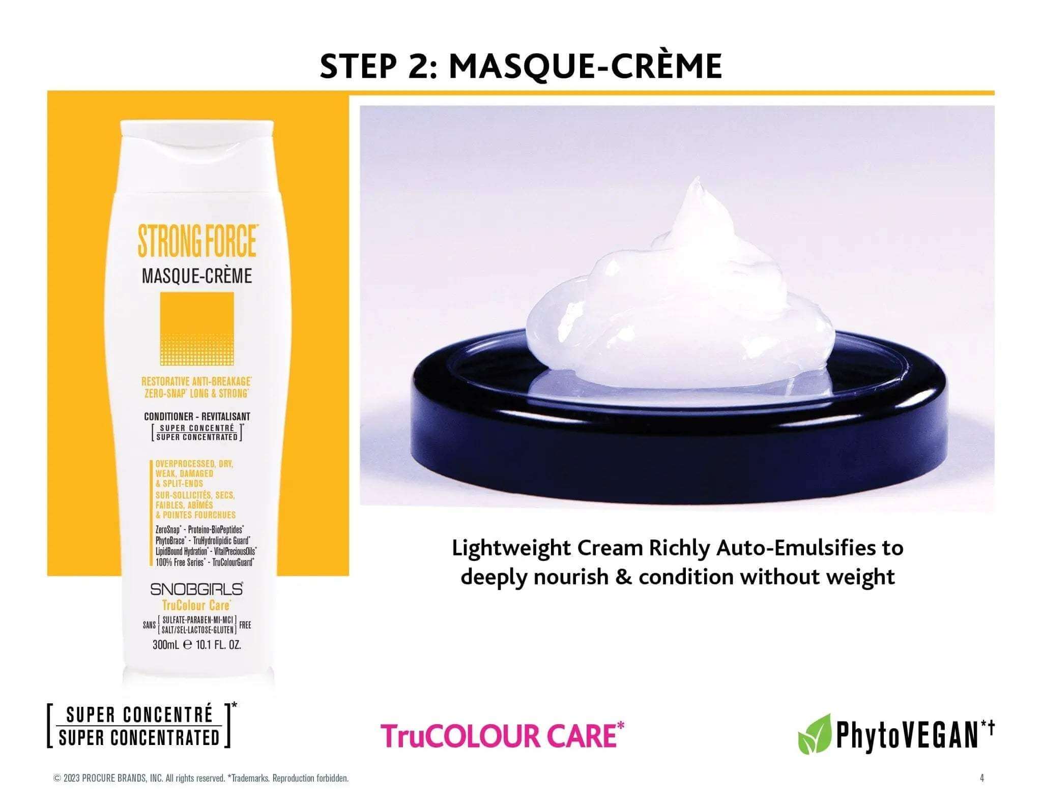STRONGFORCE Masque - Creme Vegan Hair Conditioner - SNOBGIRLS.com