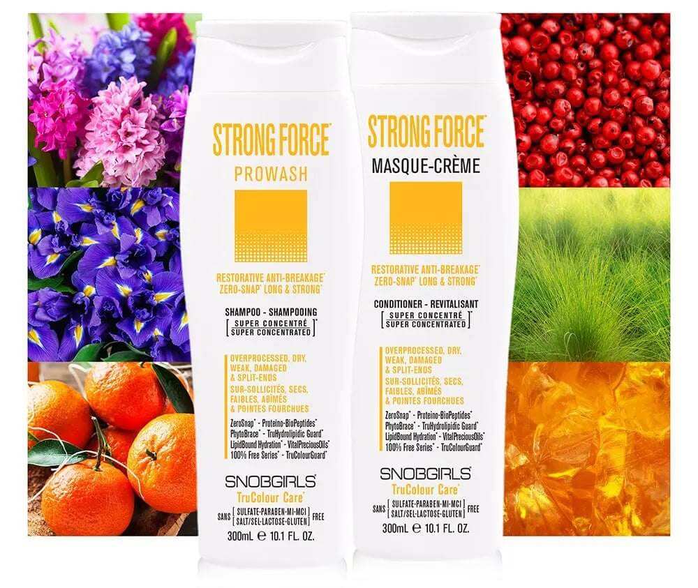 STRONGFORCE Shampoo Conditioner duo for restorative anti-breakage and damaged hair care