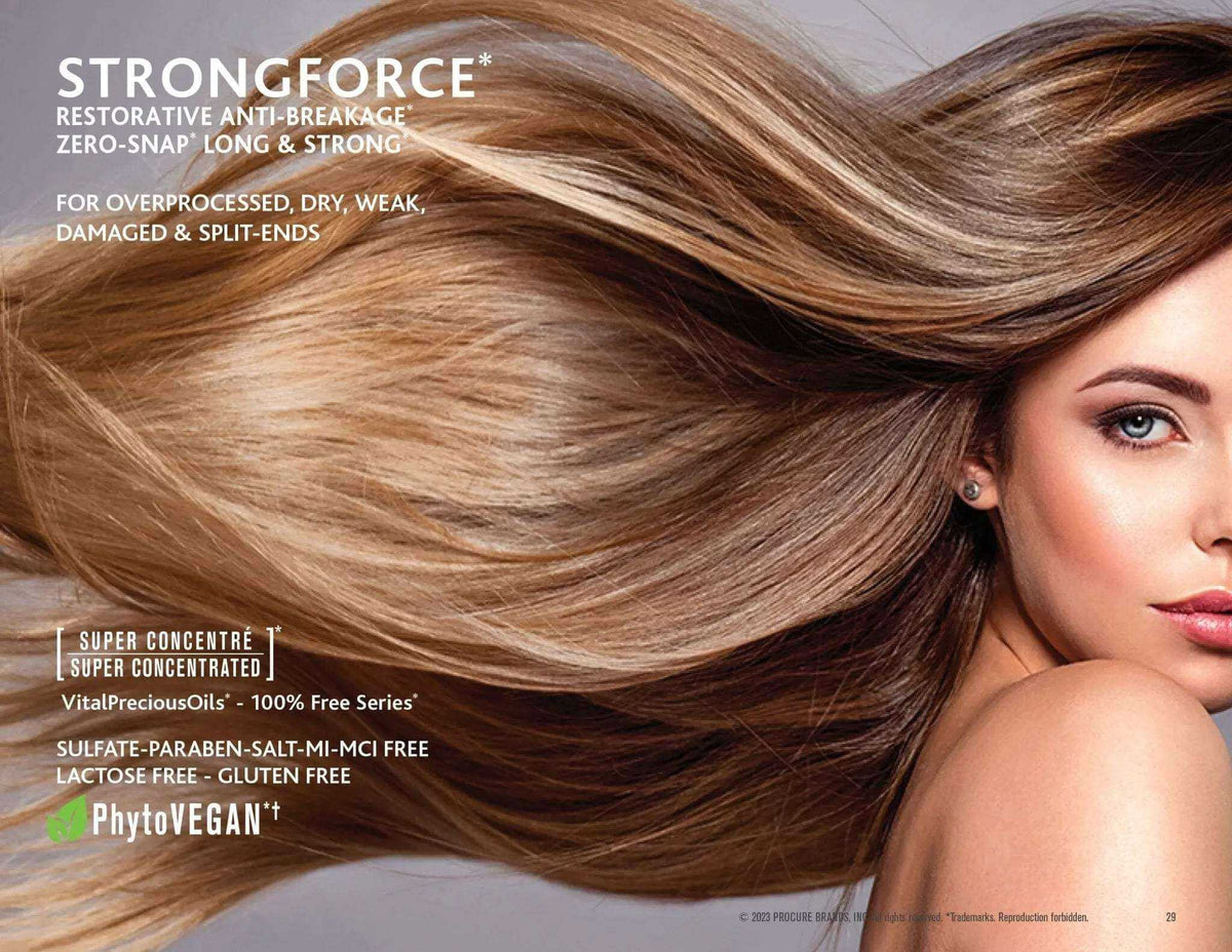 strongforce shampoo conditioner duo for repairing overprocessed dry damaged hair with vegan formula