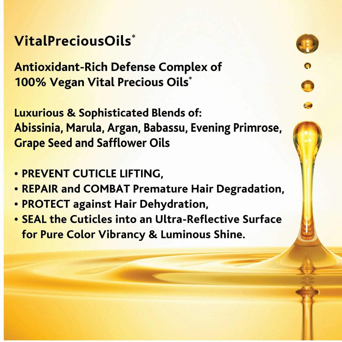 STRONGFORCE VITAL PRECIOUS OILS - 45 CAPSULES PhytoVEGAN Super Concentrated Intensive Leave-In Hair Oil - SNOBGIRLS.com