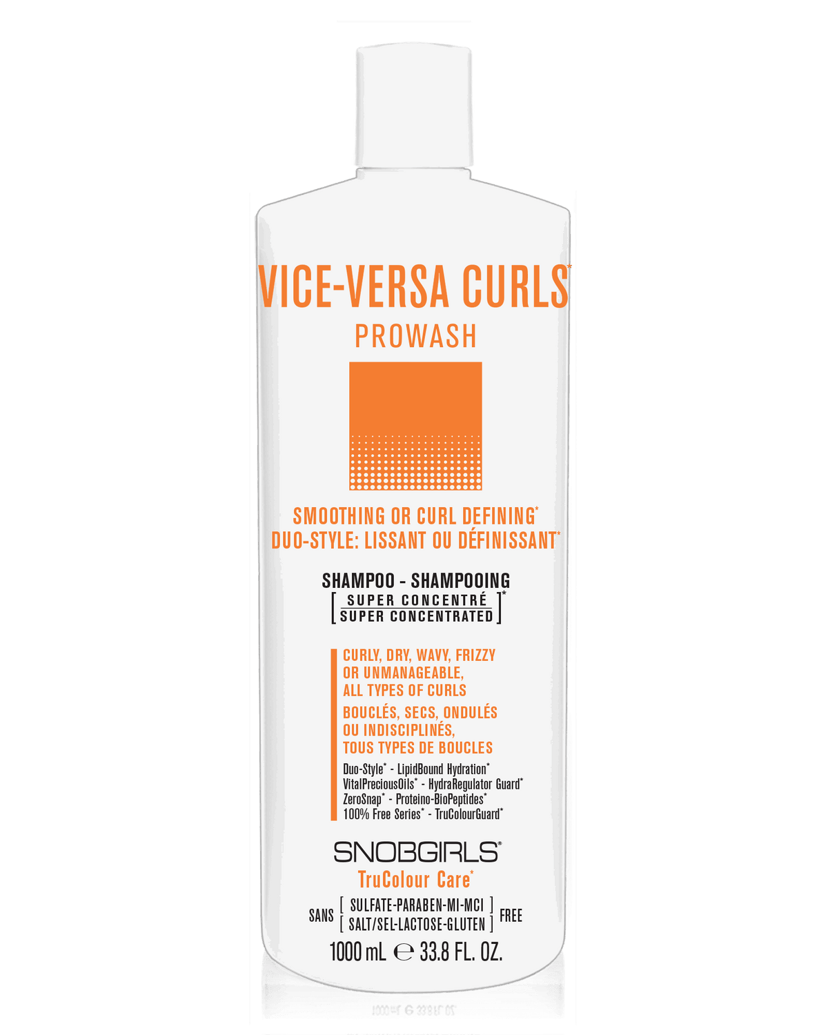 VICE-VERSA CURLS Prowash (shampoo) 33.8 FL. OZ. - SNOBGIRLS.com